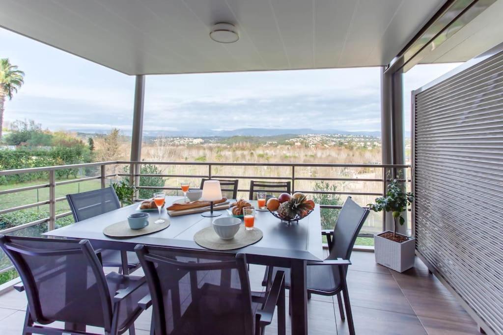Appartement A7- 2 Bdr Sea & Mountain View - Ac, Parking, Pool & Terrace à Antibes Extérieur photo